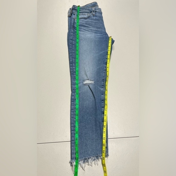 Ag Adriano Goldschmied The Prima Cigarette Crop Distressed Jeans - Picture 10 of 10